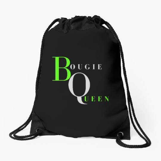 Bougie Queen Lime& Gray Drawstring Bags