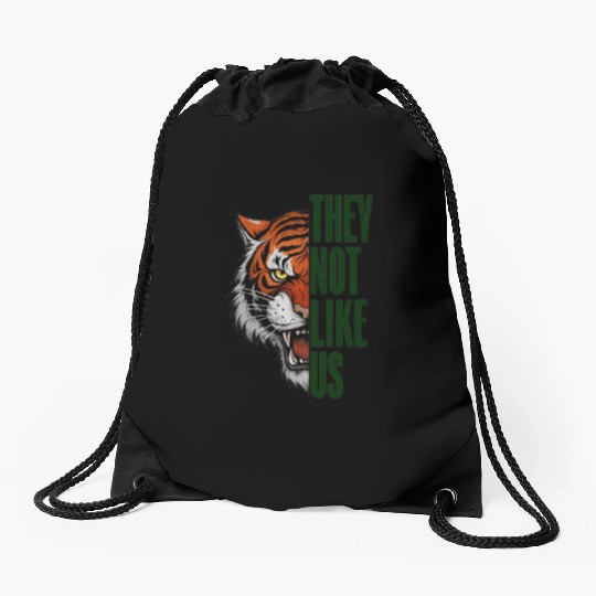 They Not Like Us – Tiger Graphic Drawstring Bags