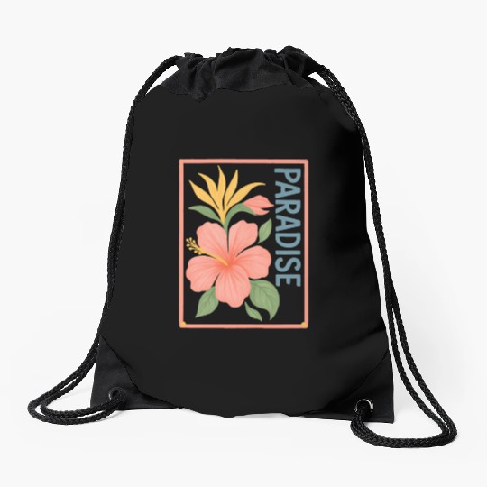 Pink Flower Paradise – Nature Aesthetic Drawstring Bags