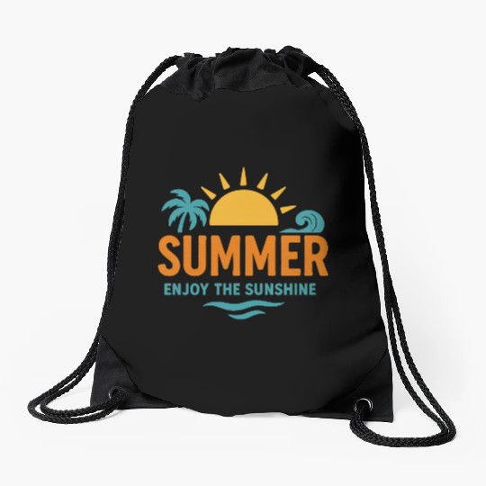 Summer Vibes - Enjoy the Sun Drawstring Bags