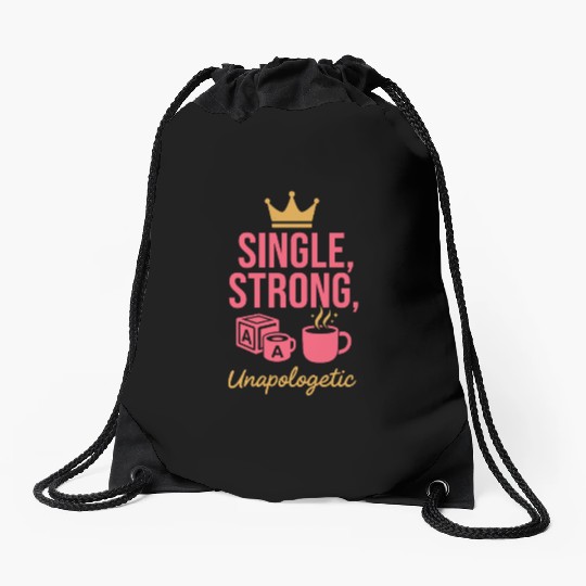 Single Mom Life Chaos Coordinator Wine Coffee Drawstring Bags