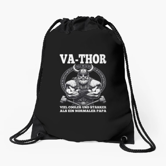 Viking Warrior Man Odin Thor Norman Walhalla Drawstring Bags