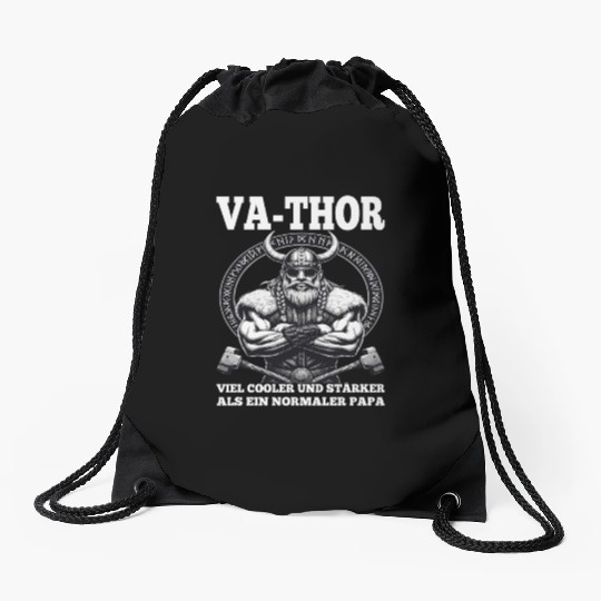 Viking Warrior Man Odin Thor Norman Walhalla Drawstring Bags