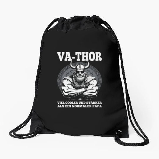 Viking Warrior Man Odin Thor Norman Walhalla Drawstring Bags