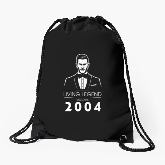 21st birthday Living Legend (GENT) since 06/2004 Drawstring Bags