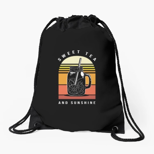 Sweet Tea Lover Morning Drink Drawstring Bags
