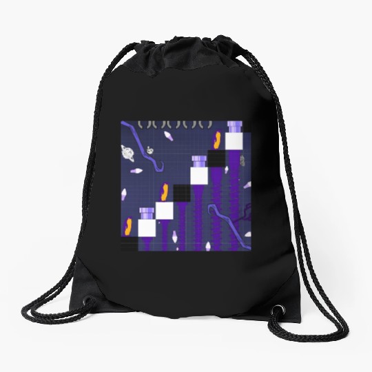 Climb Like a Penguin Drawstring Bags