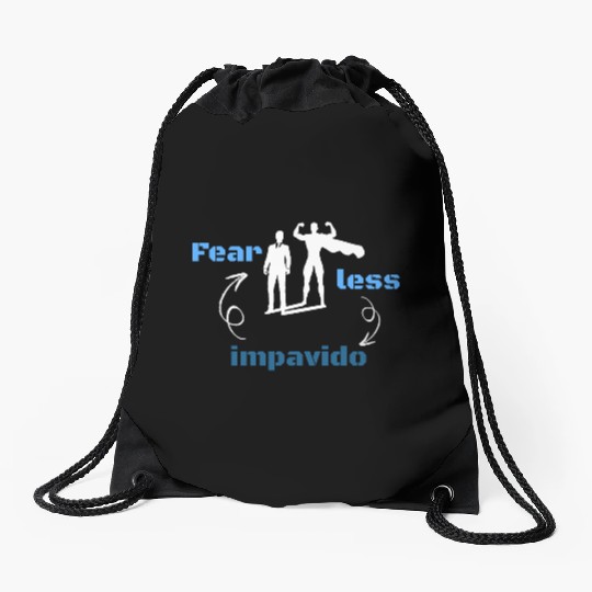 Fearless-Be Brave Drawstring Bags
