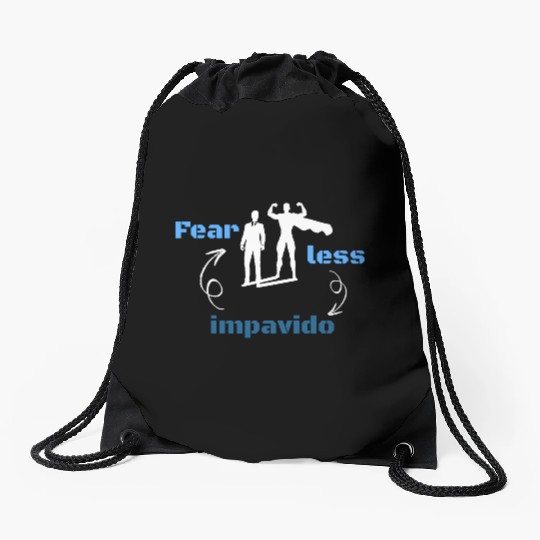 Fearless-Be Brave Drawstring Bags