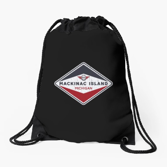 Mackinac Island Drawstring Bags