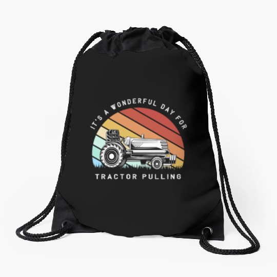 Tractor Pulling Driver Tractors Drawstring Bags