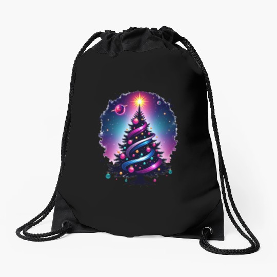 Galactic Tree of Life Drawstring Bags