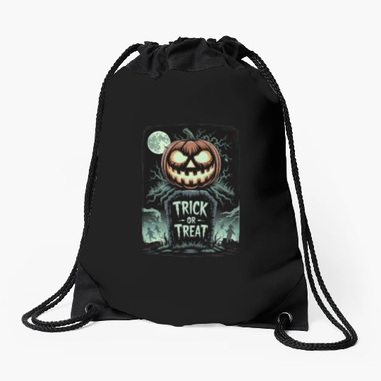 Halloween Horror Scary Thriller Trick Or Treat Drawstring Bags