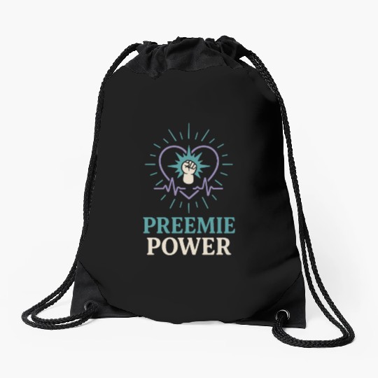 NICU Parent Pride Preemie Warrior Neonatal Drawstring Bags
