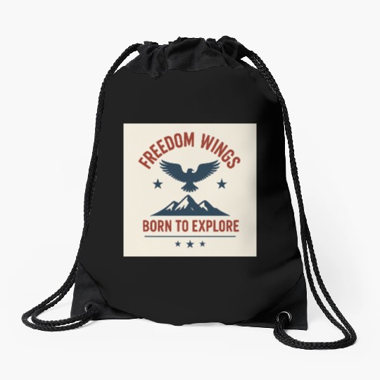 “United & Free – American Spirit” Drawstring Bags