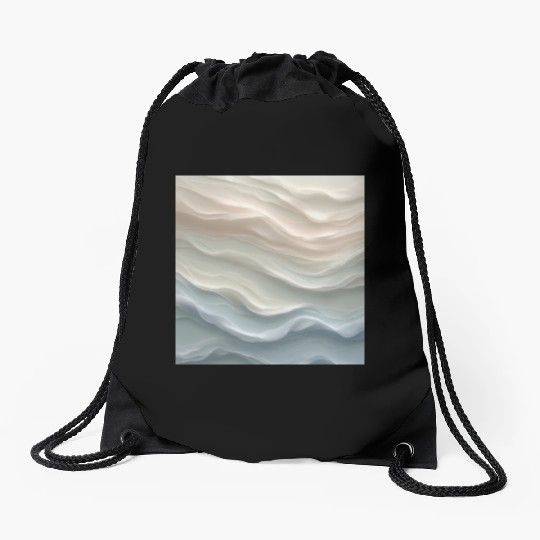 Take a Deep Breath – Calm Abstract Drawstring Bags