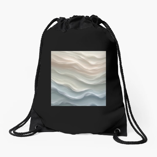 Take a Deep Breath – Calm Abstract Drawstring Bags