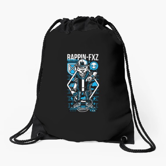 "Beast Flow: Street Rap Alpha" Drawstring Bags