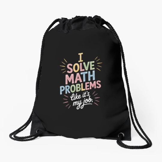 Funny Math Teacher Math Student Humor Drawstring Bags