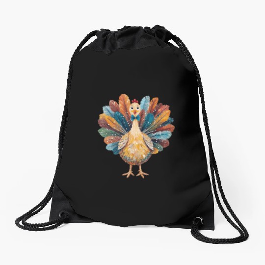 Coquette Thanksgiving Turkey Drawstring Bags