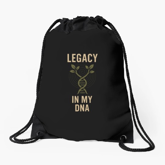 Genealogy Life Family Roots History Hunter Drawstring Bags