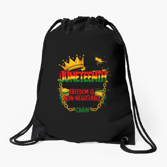 Juneteenth Black History Drawstring Bags
