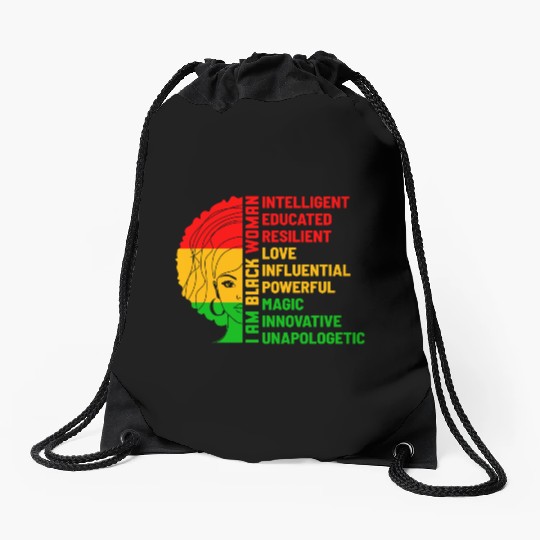 Juneteenth Day Drawstring Bags