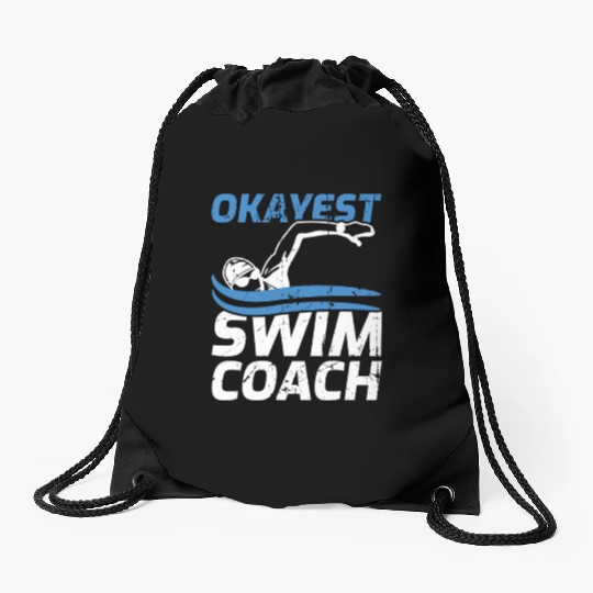 Swimming Coach Drawstring Bags