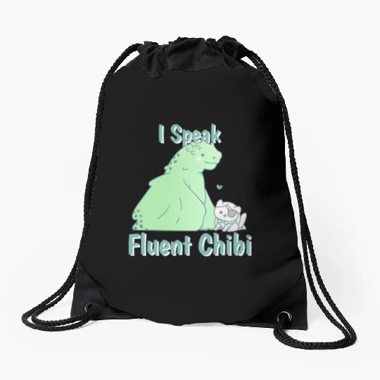 I Speak Fluent Chibi Chibi Drawing Drawstring Bags