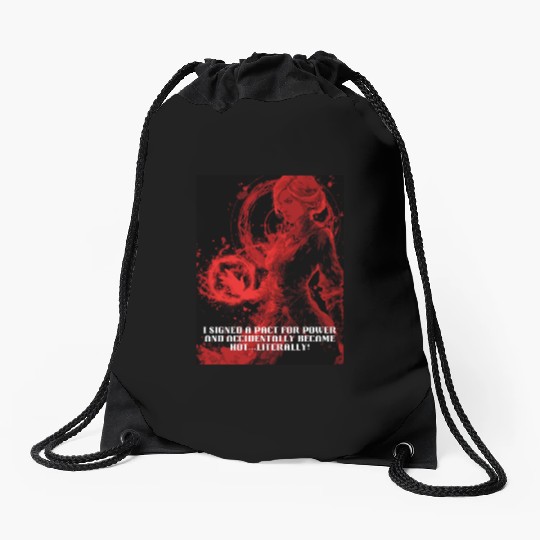 Female Warlock Drawstring Bags