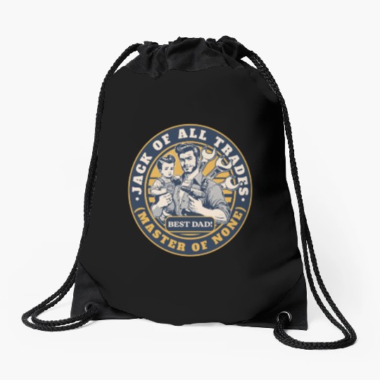 Jack of All Trades Master of None Drawstring Bags