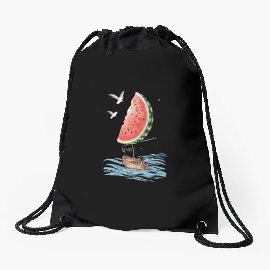 Watermelon Sail Adventure: Nautical Fun Meets Drawstring Bags