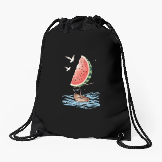 Watermelon Sail Adventure: Nautical Fun Meets Drawstring Bags