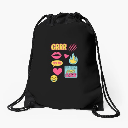 Sticker Grrr – TikTok Baddie Pack Drawstring Bags