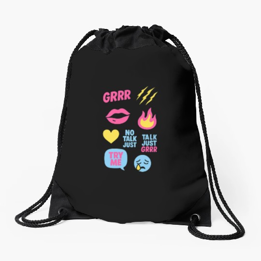 Sticker Grrr – TikTok Baddie Pack Drawstring Bags