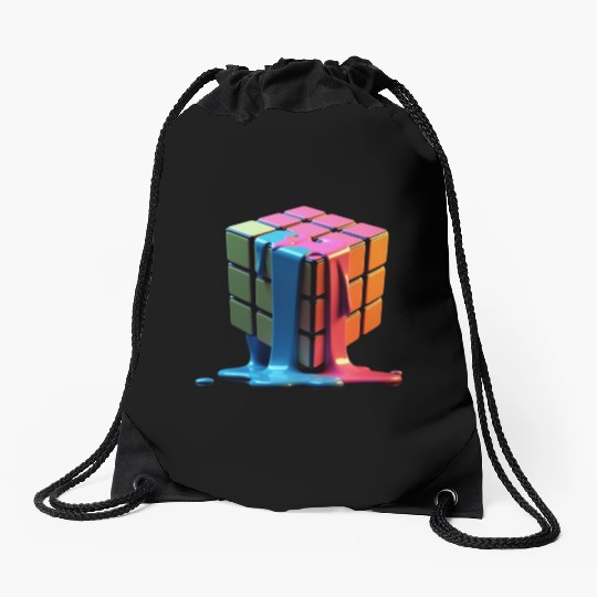 Rubiks Cube Drawstring Bags