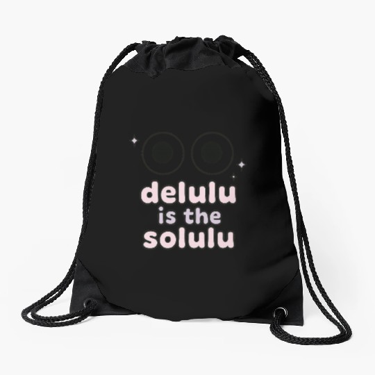 Delulu Eyes – TikTok Core Energy Drawstring Bags