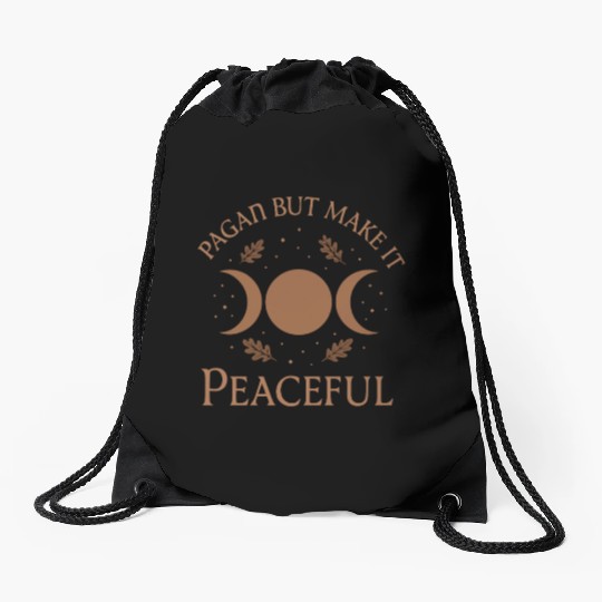 Pagan Pride Wiccan Lifestyle Earth Magic Witch Drawstring Bags