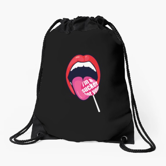 I m a Sucker For You Candy Pop Fans Lollipop 01 Drawstring Bags