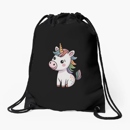 Believe in Magic – Cute Rainbow Unicorn Fantasy Drawstring Bags