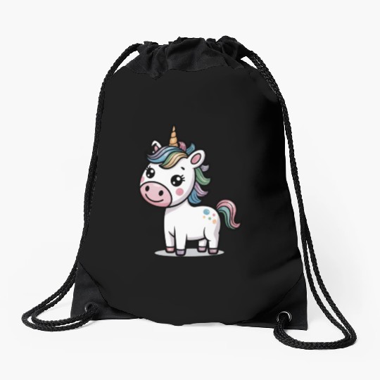 Believe in Magic – Cute Rainbow Unicorn Fantasy Drawstring Bags