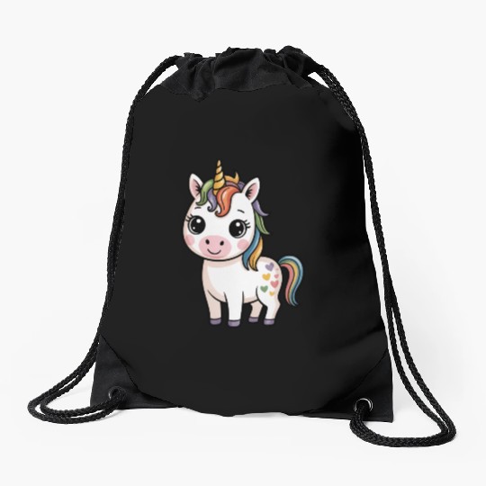 Believe in Magic – Cute Rainbow Unicorn Fantasy Drawstring Bags