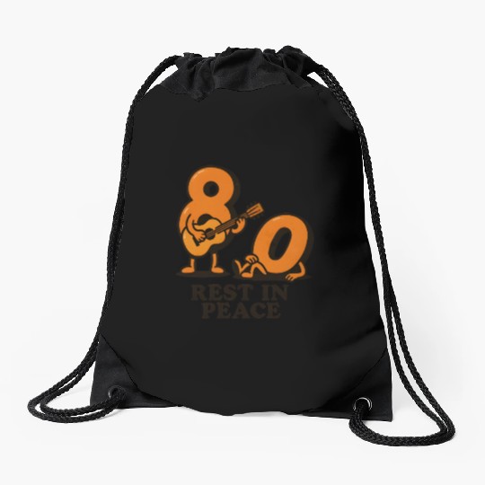 Rest in peace 80s Drawstring Bags