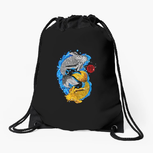 fish Drawstring Bags
