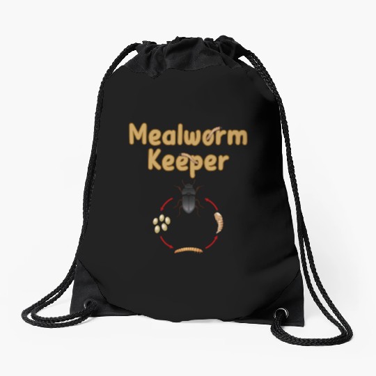 Mealworms Farm Tenebrio molitor Insect Lover Drawstring Bags