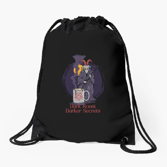 Occult Demonology Tarot Coffee Drawstring Bags