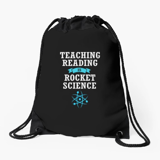Reading Teacher Librarian Book Drawstring Bags