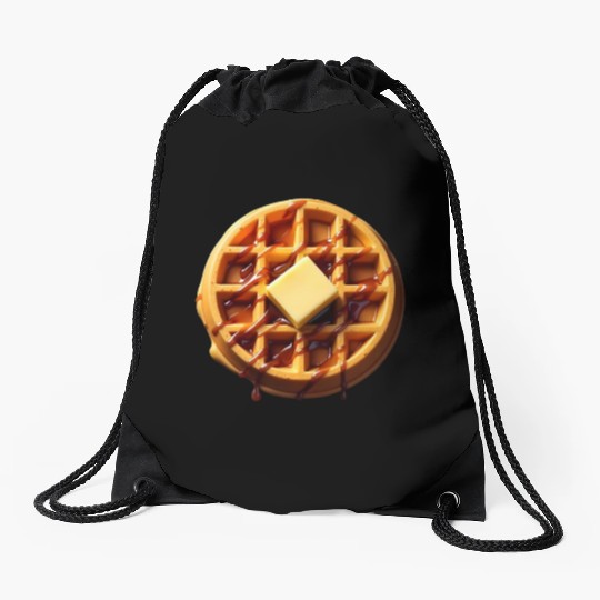 Waffle Funny Lazy Easy Halloween Costume Drawstring Bags
