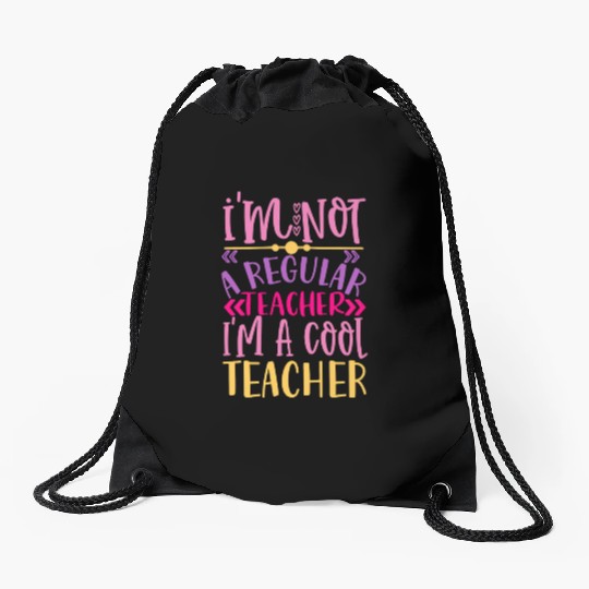 Cool Teacher - Funny Teacher Appreciation Gift Drawstring Bags