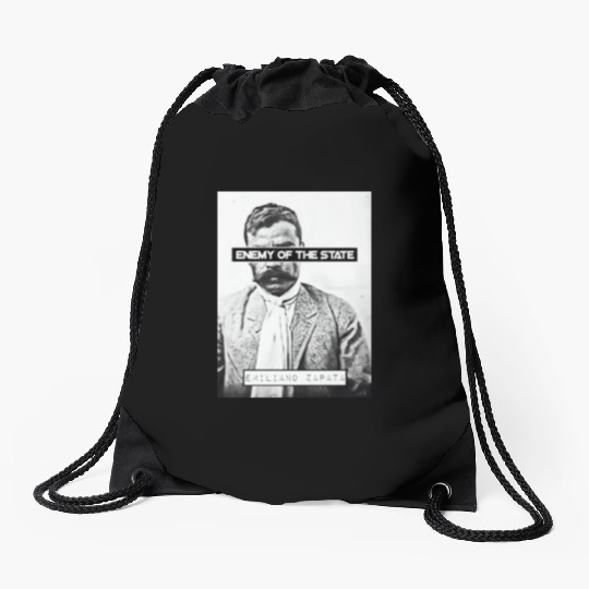 Emiliano Zapata (EOTS) (B&W) Drawstring Bags